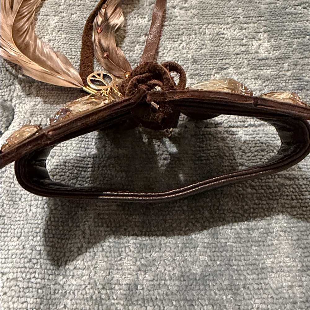 Rare Tarina Tarantino Leather Butterfly Cuff - Picture 9 of 9